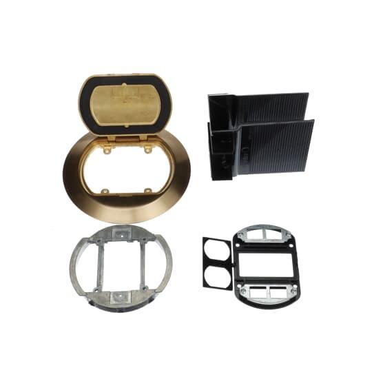 Steel City® 68P-DV-KIT-BRS Floor Boxes