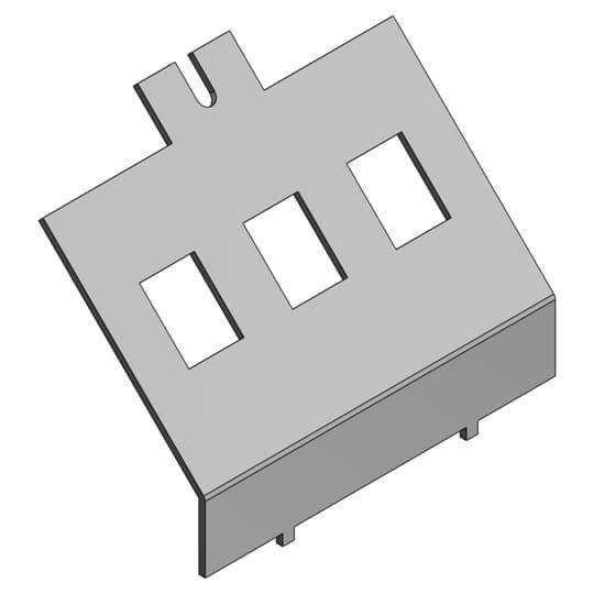 Steel City® AFD-2-3RJ Raised Floor Outlet Box Device Panels