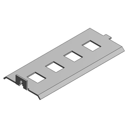 Steel City® AFD-4-4RJ Raised Floor Outlet Box Device Panels