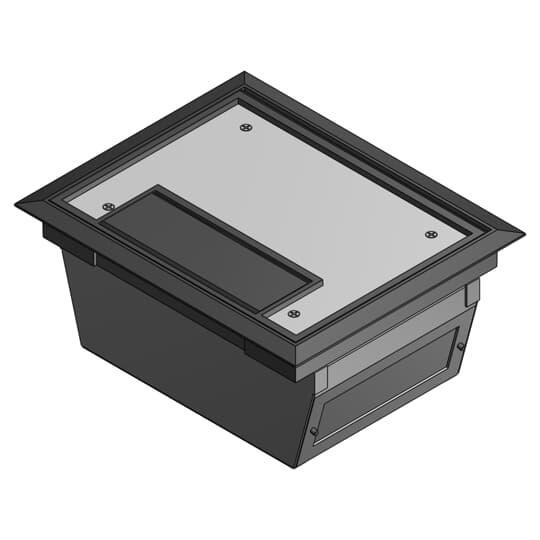 Steel City® AFM-6V-BLK Raised Floor Outlet Box Modules