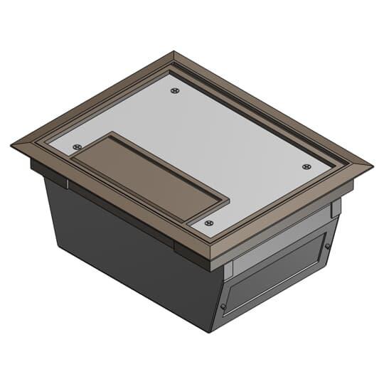 Steel City® AFM-6V-BRN Floor Boxes