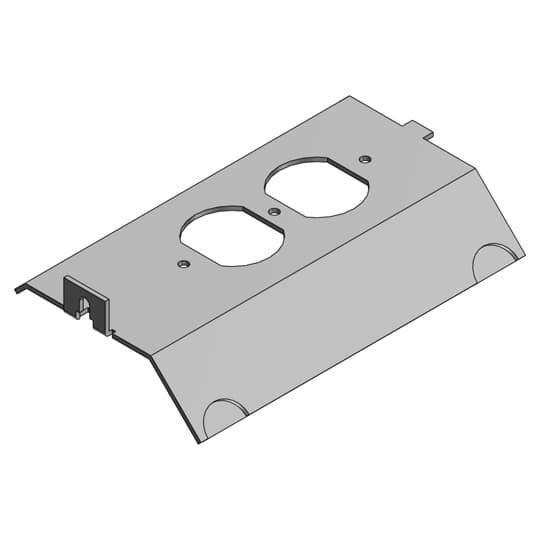 Steel City® AFP-4A Raised Floor Outlet Box Device Panels