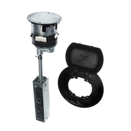 Steel City® FPT4-4P-4C-TBLK Poke-Through Assembled Units