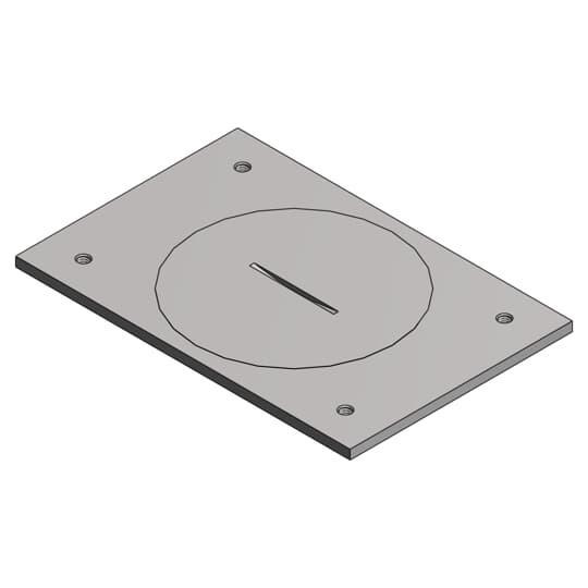 Steel City® P-64-2-5/8-AL Floor Box Covers