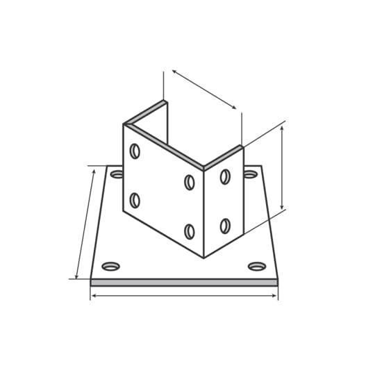 Superstrut® AP-235SS Channel Post Bases