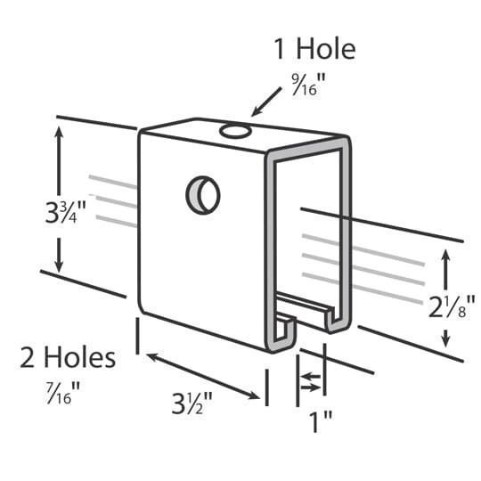 Superstrut® TS273HDG Channel U-Shaped Fittings