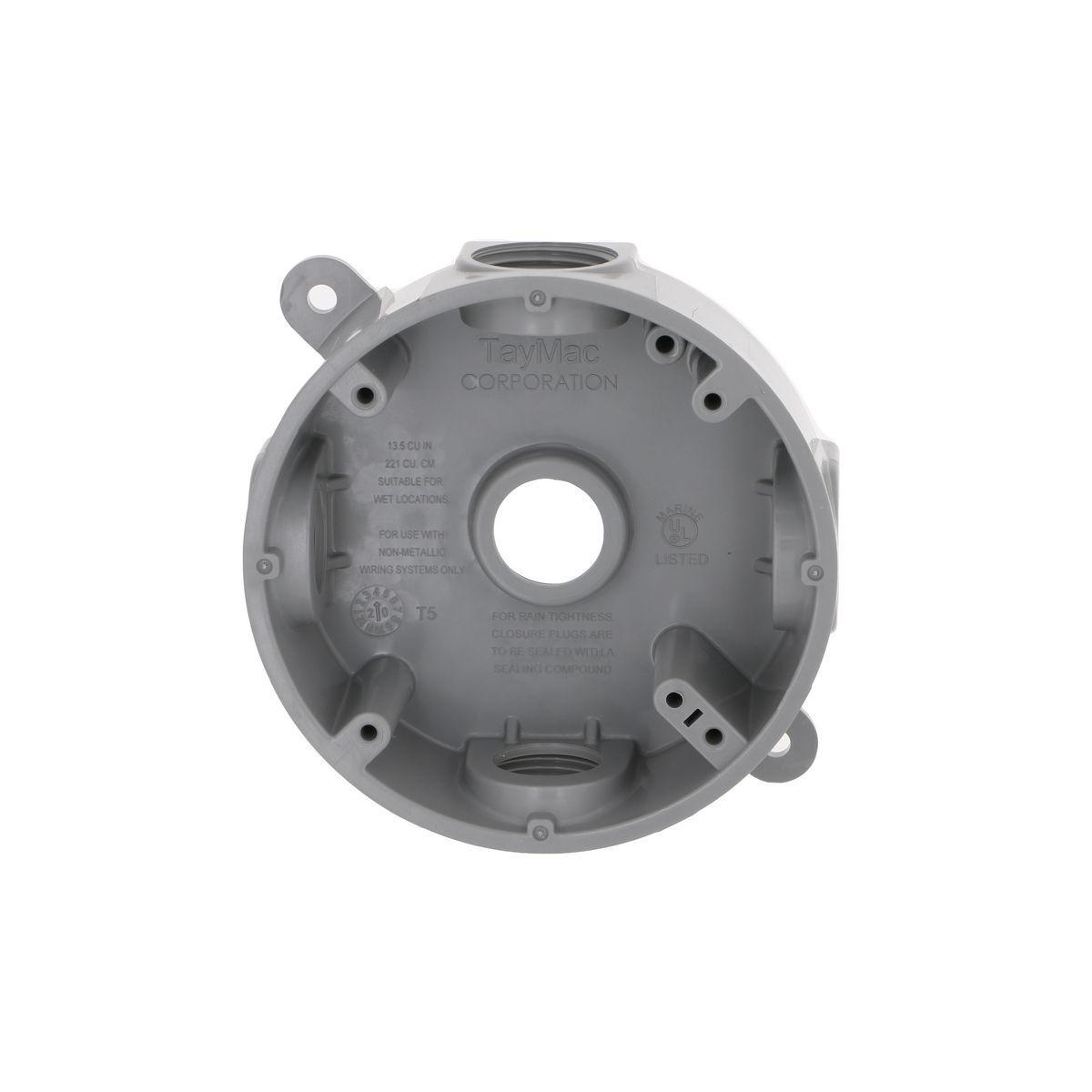 TAYMAC® PRB57550GY Weatherproof Round Boxes