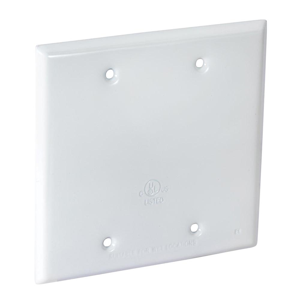Southwire - Topaz WC2BW Weatherproof Device/Outlet Box Covers