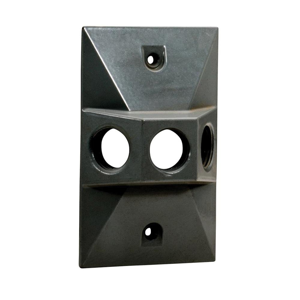 Southwire - Topaz WCR1350B Weatherproof Device/Outlet Box Covers