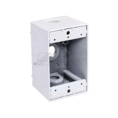 Southwire - Topaz WDB1375W Weatherproof Device/Outlet Boxes
