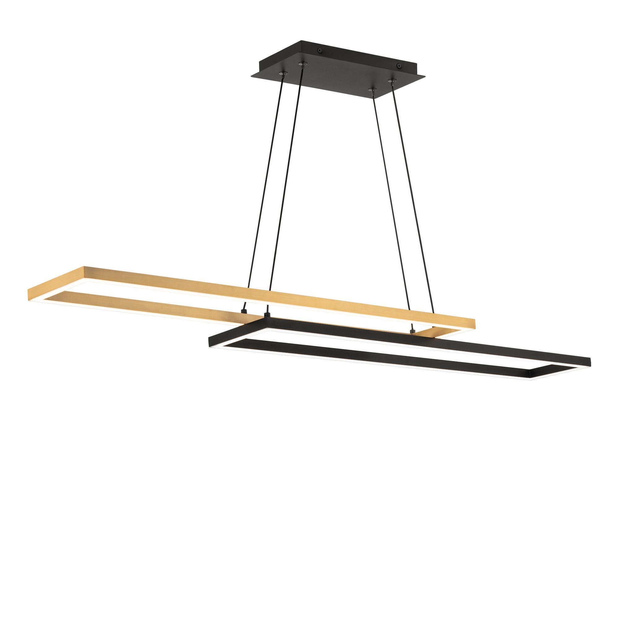 WAC PD-81442-30-BK/AB Chandeliers
