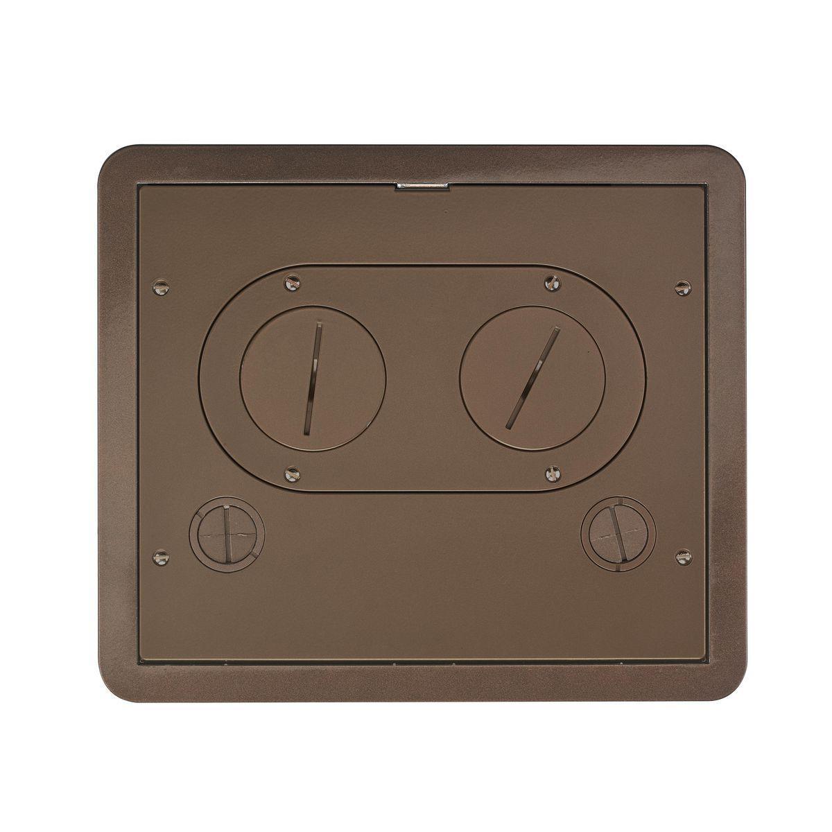 Hubbell Wiring Device-Kellems 610GCFFCVRBRZ Floor Box Covers