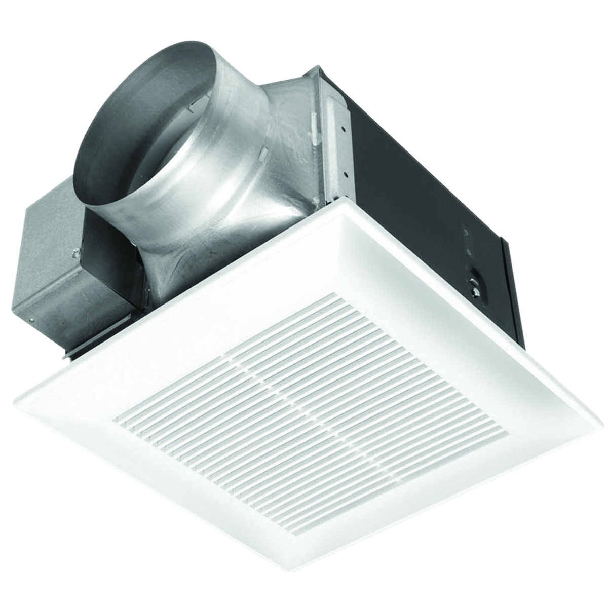 Panasonic WhisperCeiling™ FV-20VQ3 Quiet Ventilation Fan, 190 cfm, 6 in Dia Duct, 43.7 W, 120 V AC, 0.34 A, 1.3 Sones, Import