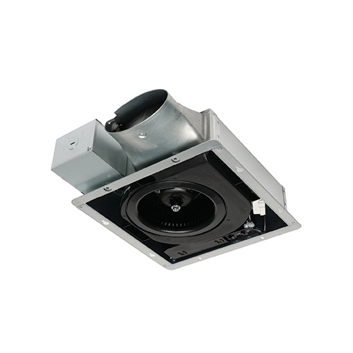Panasonic WhisperValue® DC™ FV-0510VSC1 Ventilation Fan With ECM Motor, L-Shaped Mounting Bracket, Condensation Sensor, 50/70/80/100/110 cfm Flow Rate, 4 in Dia Duct, 4.5/8.5/12.4 W Power Rating, 120 V AC, 0.08/0.13/0.18 A, Import