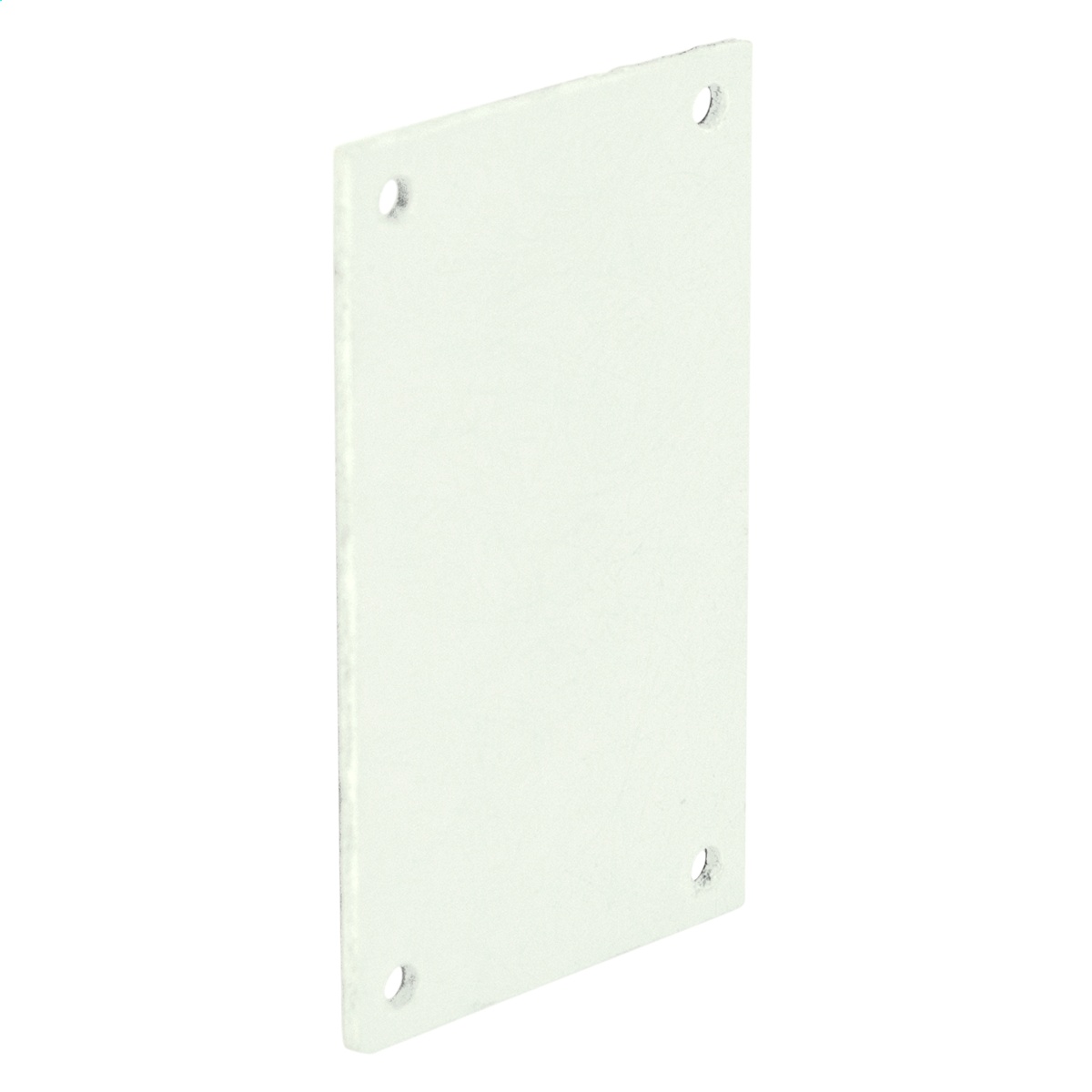 Wiegmann® P1008 P Series Non-Flanged Rectangular Back Panel, 6.88 in W x 8.88 in H, Carbon Steel, White