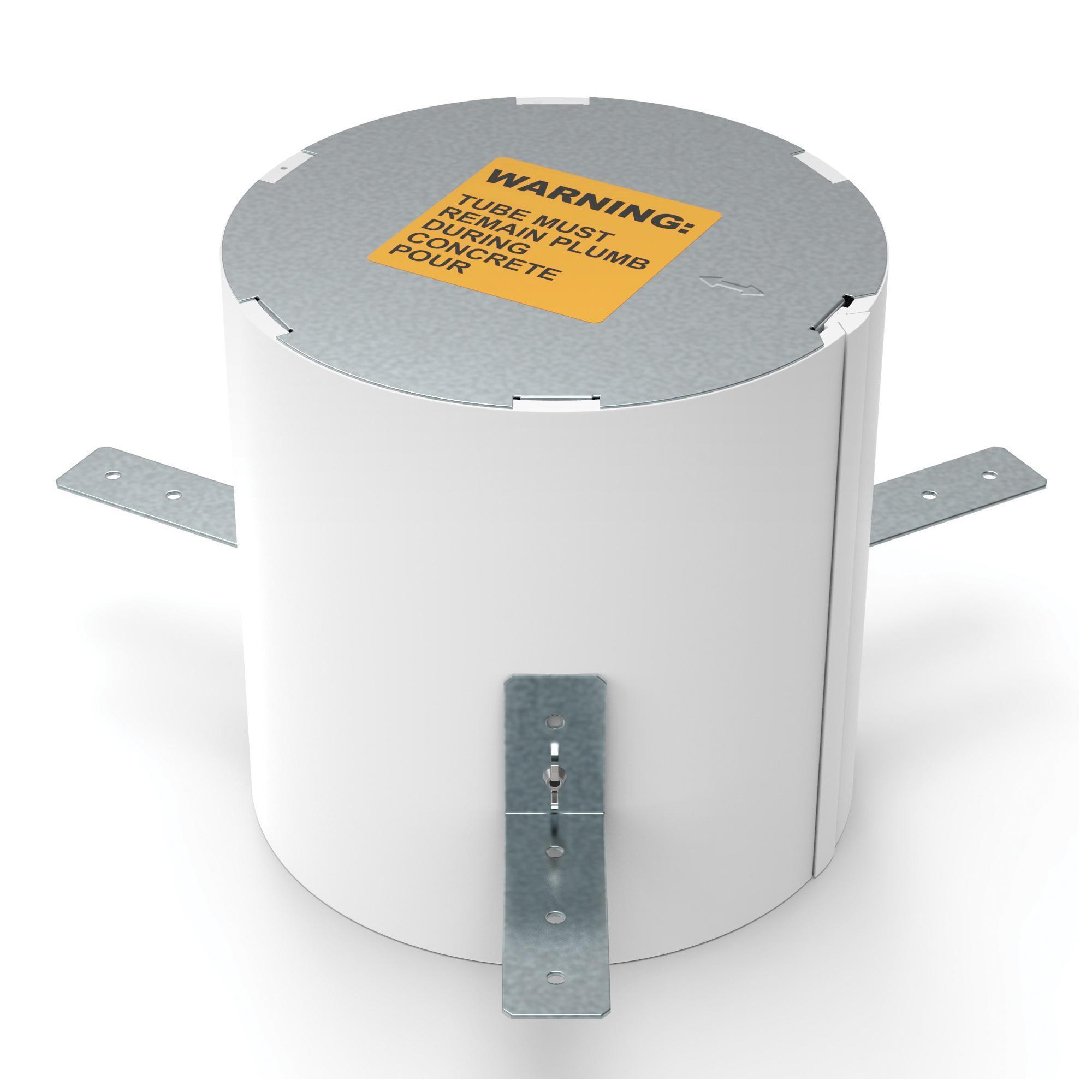 Wiremold® 10PPS Multi-Service Pre-Pour Sleeve, 10 in Hole, For Use With Evolution™ 10 in Poke-Thru Device, Plastic