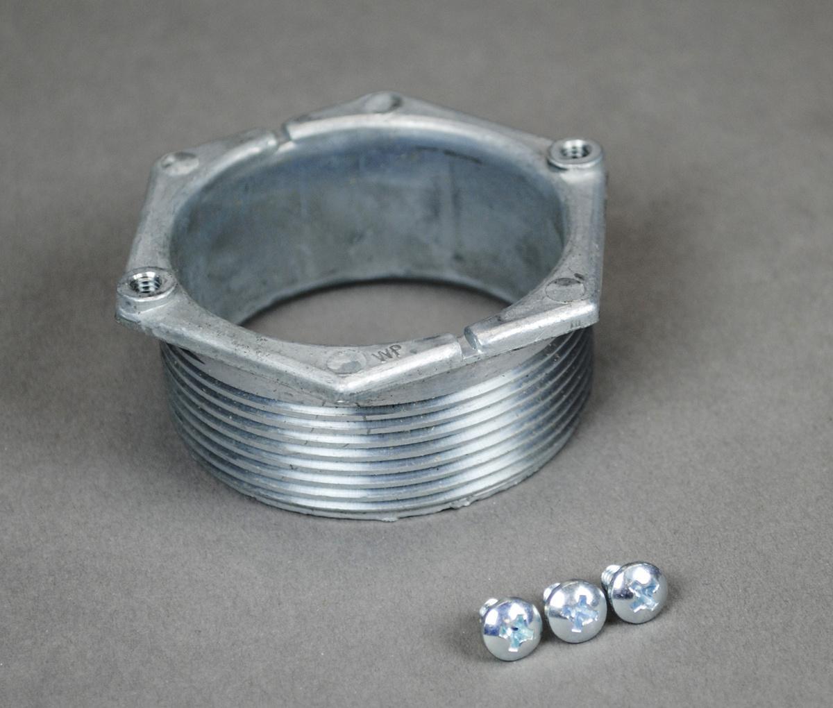 Wiremold® 1124L-1 Locking Nipple, 1 x 1-1/2 in, For Use With 525 and Multiplex Series Fitting, Aluminum