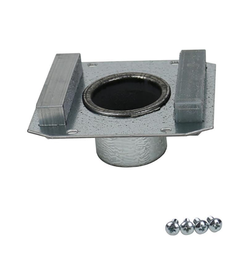 Wiremold® 1150CHA Center Mount Multi-Service Bottom Housing Assembly, 8 in Hole, For Use With Evolution™ 8 in Poke-Thru Device, 8STC Device, Steel