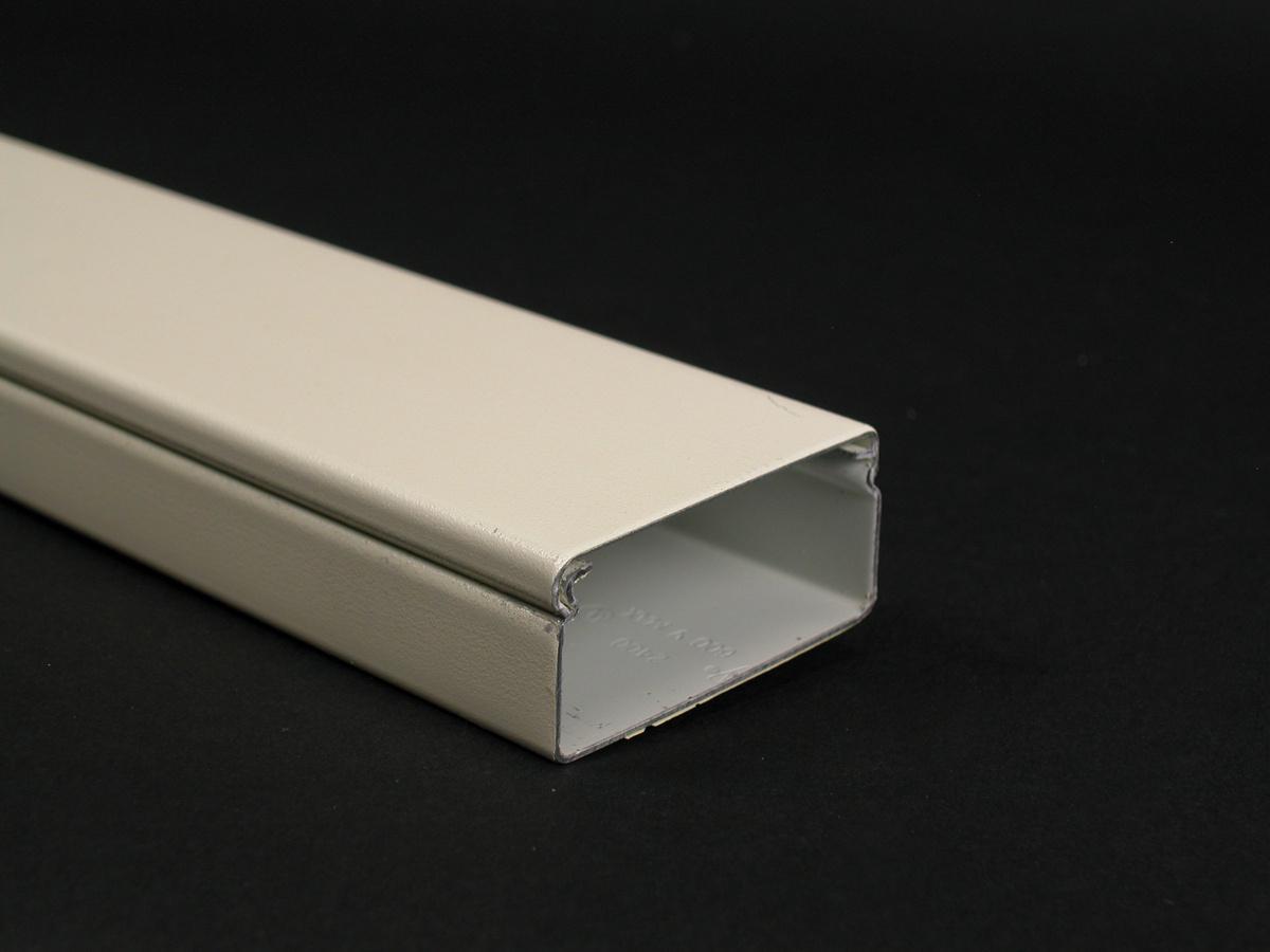 Wiremold® V2400BC 2400/2400D Raceway Base and Cover, 5 ft L x 1-29/32 in W x 7/8 in H, Steel, Ivory/Fog White