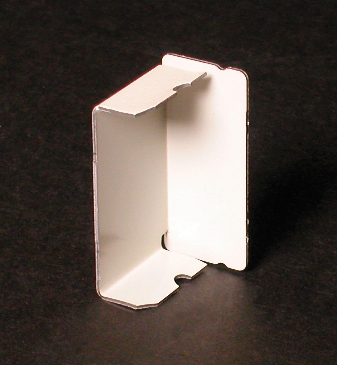 Wiremold® 2410B-WH 2-Channel Blank End Fitting, For Use With 2400, 2400D 600 V AC Raceway, Steel, White