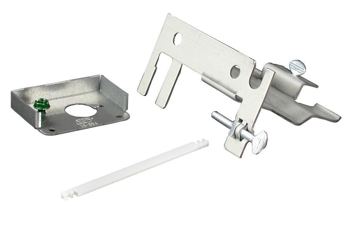 Wiremold® 25AM-AP Non-Adhesive Back Accessory Pack, For Use With Tele-Power® 25DTP, 25DTC, AMDTP Poles, Steel, Designer Gray/Ivory