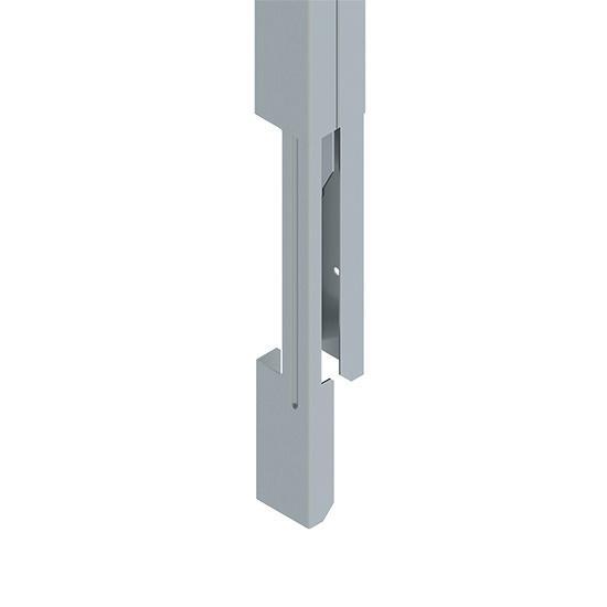 Wiremold® 25DTC-E5DG 2-Compartment Pole Extender, 0.040 inch Thickness
