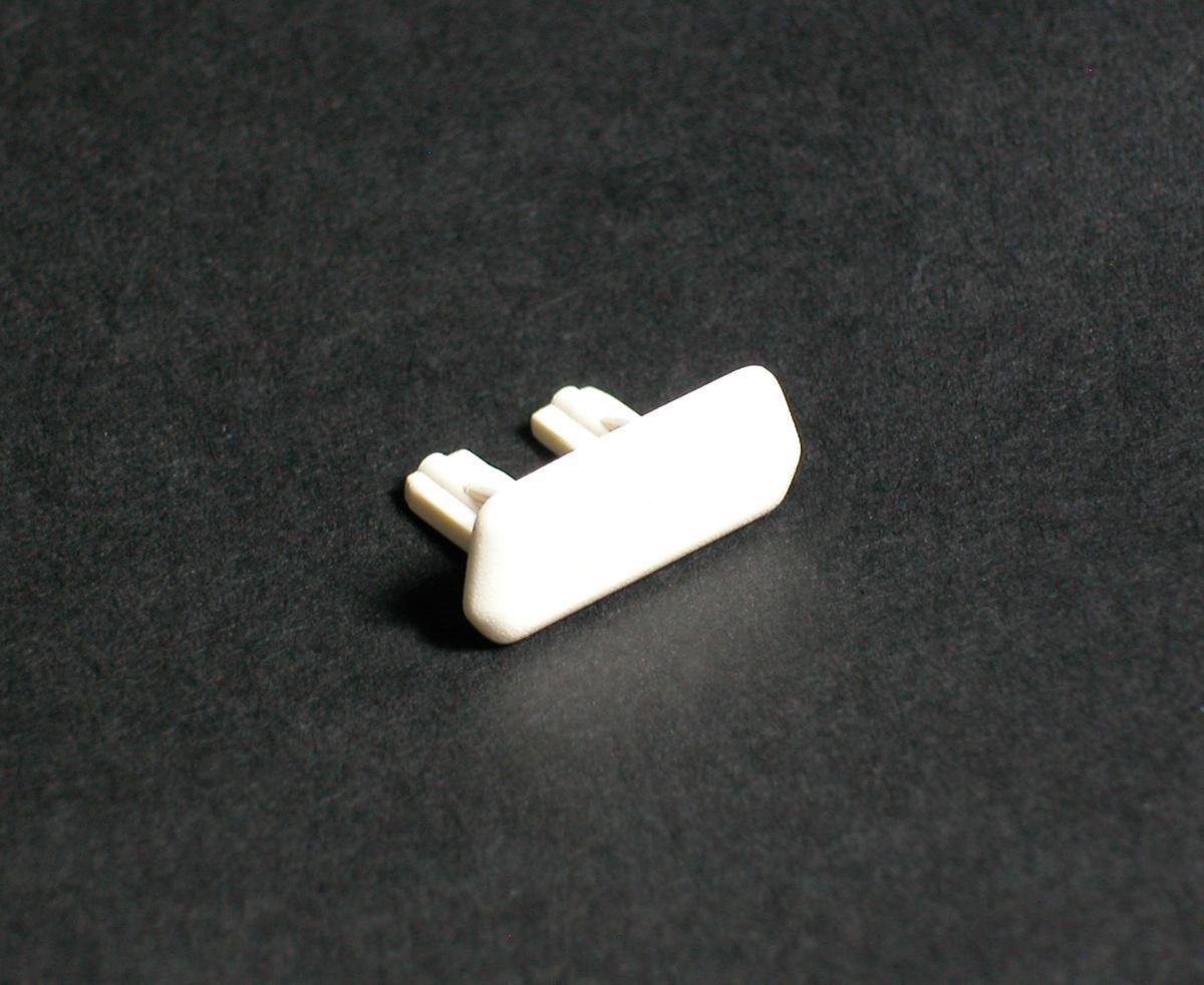 Wiremold® 410B 1-Channel Non-Metallic Blank End Fitting, For Use With 400 600 V AC Raceway, PVC, Ivory