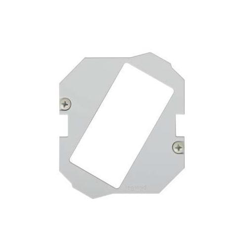 Wiremold® 44DEC Device Mounting Plate, 3-1/16 in L x 2-15/16 in W x 1/4 in D, Steel