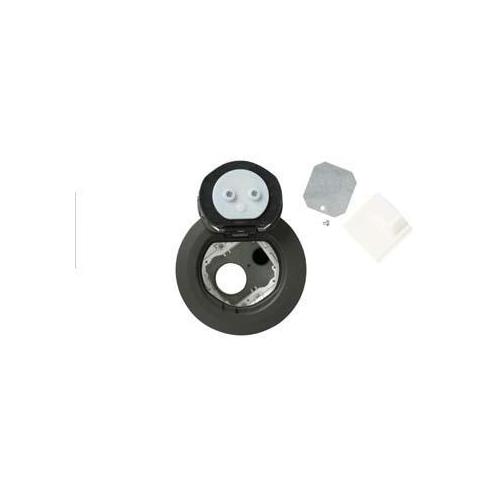 Wiremold® TopGuard™ 4ATCGY Evolution™ 4AT Recessed Unwired Poke-Through Assembly With Surface Style Cover, 4 in Hole, 2 Gangs, 5-1/2 in Cover, 24.5 cu-in Capacity, Plastic/Steel