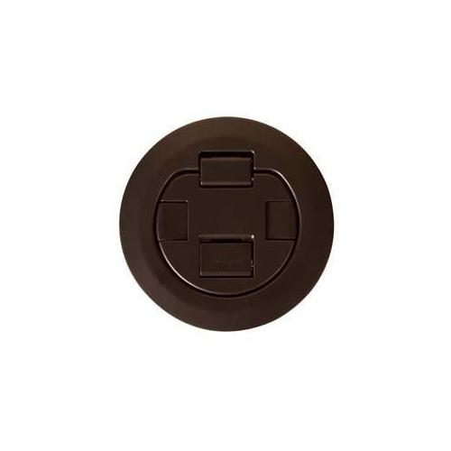 Wiremold® TopGuard™ 4ATCP2RBZ Evolution™ 4AT Dual Service Pre-Wired Recessed Poke-Through Assembly With Surface Style Cover, 4 in Hole, 2 Gangs, 5-1/2 in Cover, 24.5 cu-in Capacity, Plastic/Steel