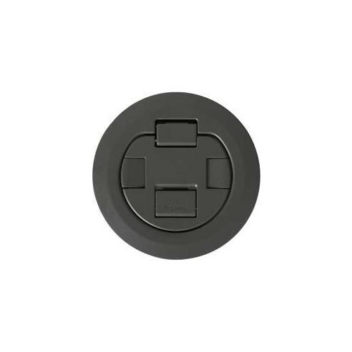 Wiremold® TopGuard™ 4ATCP2CRGY Evolution™ 4AT Dual Service Pre-Wired Recessed Poke-Through Assembly With Surface Style Cover, 4 in Hole, 2 Gangs, 5-1/2 in Cover, 24.5 cu-in Capacity, Plastic/Steel