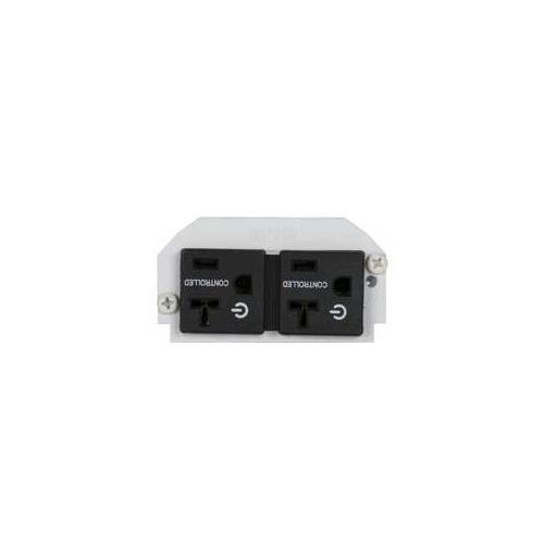 Wiremold® 4REC-CTRL 1/2-Gang Duplex Controlled Receptacle With 25 in Lead, Mounting Plate, 20 A, Ivory