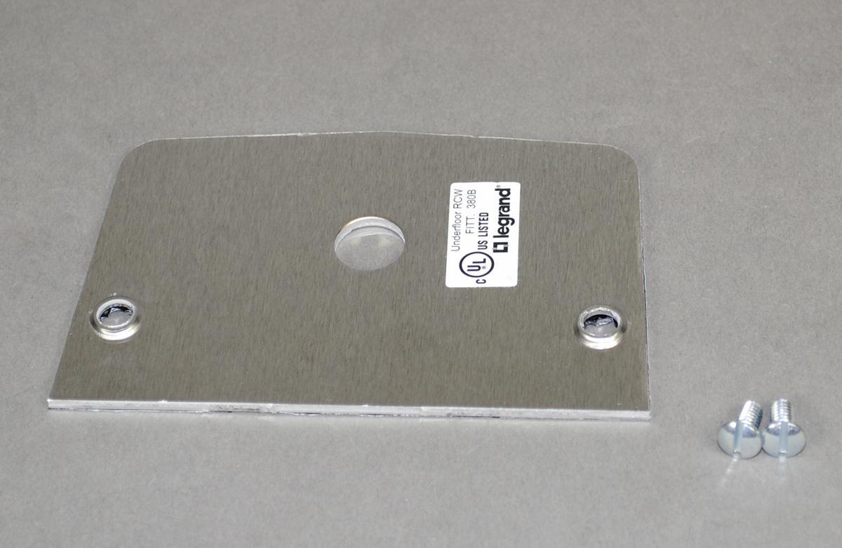 Wiremold® 500SP-19/16 Single Opening Faceplate, 1-9/16 in Dia, 4-1/2 in L x 2-5/8 in W, Die Cast Aluminum