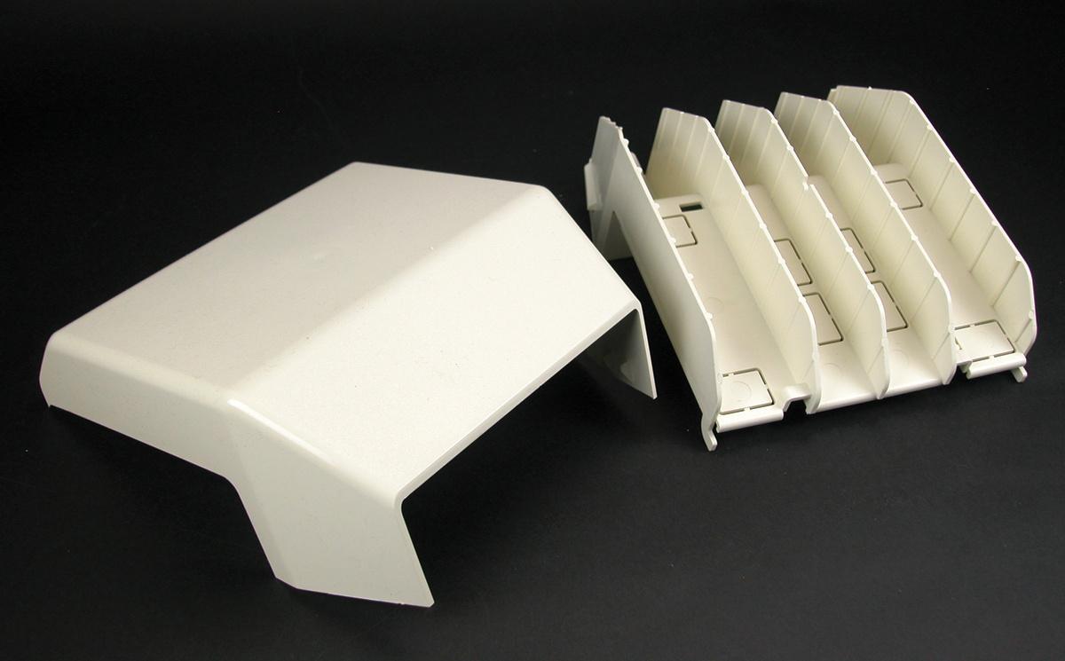 Wiremold® WMD5415-WH Multi-Channel Non-Metallic Raceway Tee Fitting, 6-9/16 in OD, For Use With 5400 Series Raceway, White