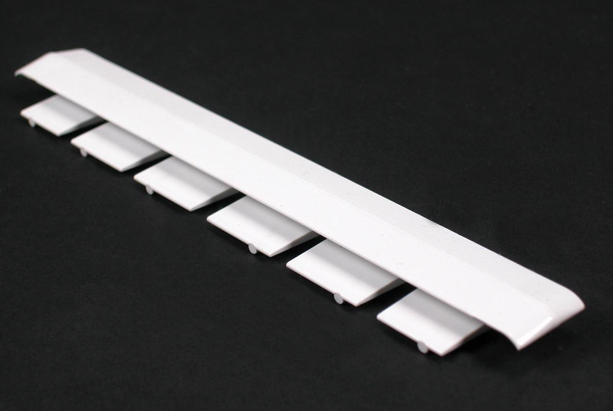 Wiremold® WMD5506-WH Non-Metallic Cover Clip, For Use With 5500BD3 Divided Raceway Base