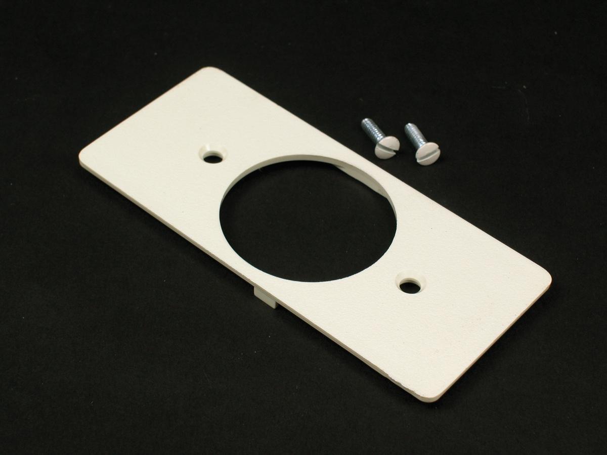 Wiremold® WMD5507T1-WH 5500/5507 Multi-Channel Faceplate, For Use With Single Receptacle, Raceway, Steel, White