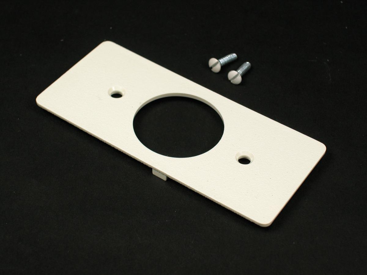 Wiremold® WMD5507T2 5500/5507 Multi-Channel Faceplate, For Use With Single Receptacle, Raceway, Steel, Ivory