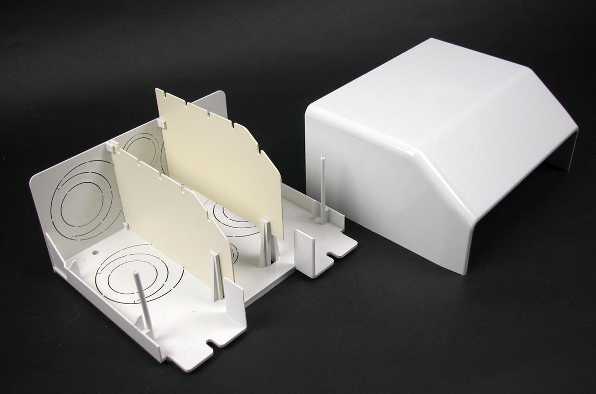 Wiremold® WMD5550WH 5400 In-Line Device Bracket Fitting, For Use With 5507 Series Faceplates, 600 V AC Voltage Rating, PVC, White