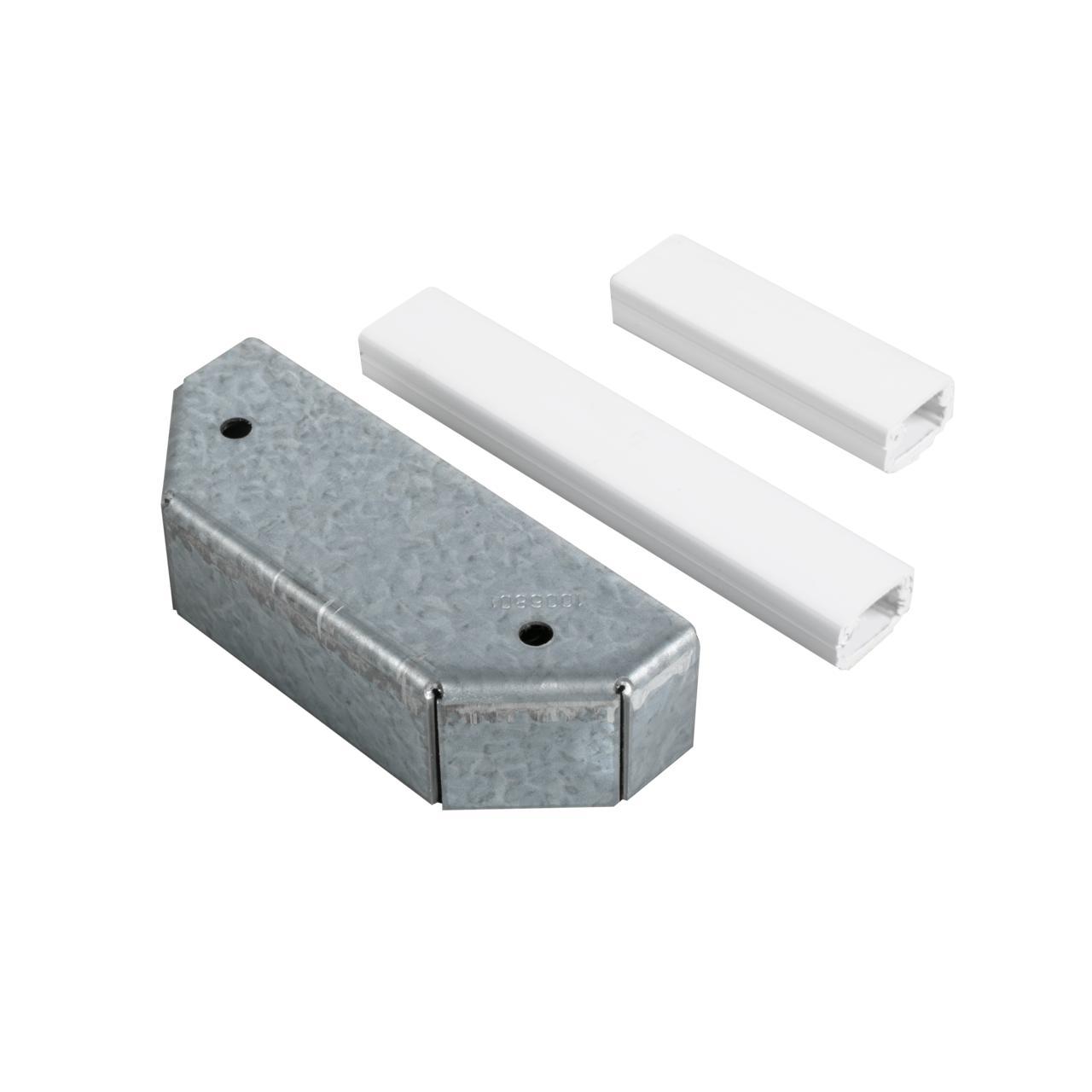 Wiremold® 5BLH Evolution™ 6AT 1/2-Gang Multi-Service Bottom Housing Assembly, 6 in Hole, For Use With 6AT Series Poke Through Device