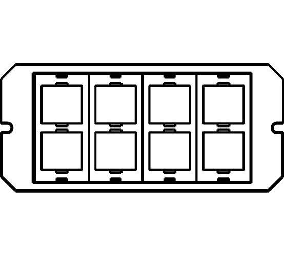 Wiremold® 6ACT8A Center Mount Multi-Service Device Mounting Plate