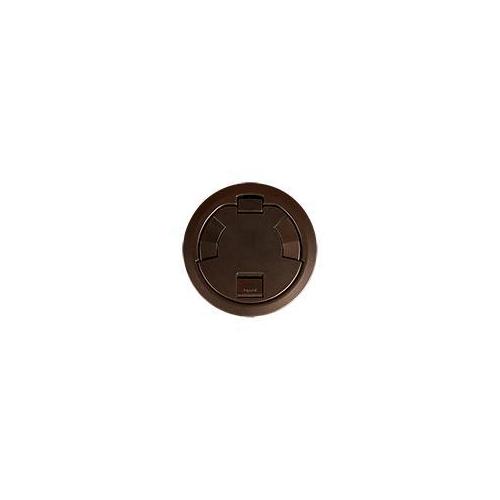 Wiremold® 6ATC2PCRBZ Evolution™ Series Fire Classified Multi-Service Prewired Recessed Poke-Through Assembly With Surface Style Cover, 6 in Hole, 3 Gangs, Aluminum/Plastic/Steel