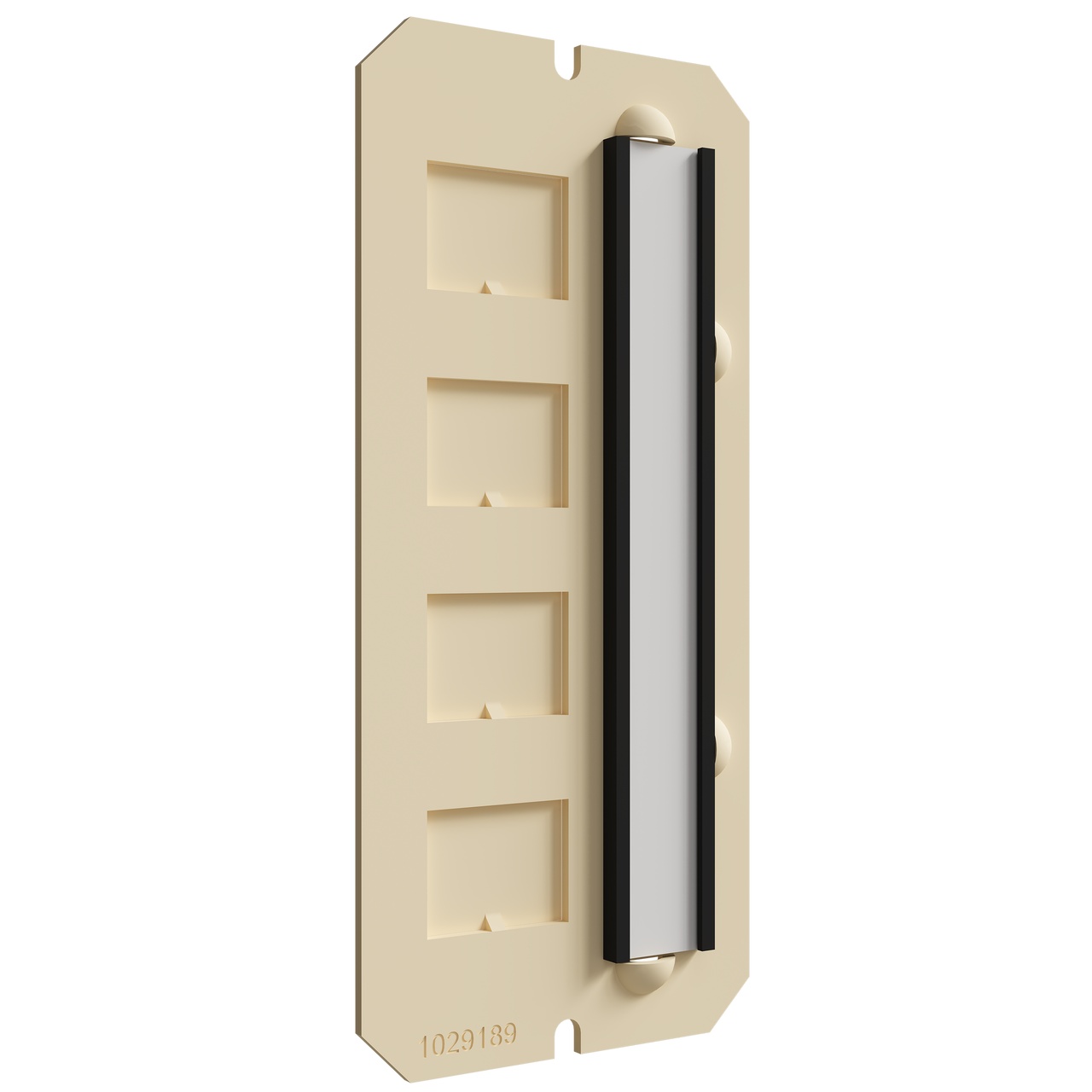 Wiremold® 6DJ4LB Removable Gang Labeled Data Plate, 4.89 in L 2.2 in W