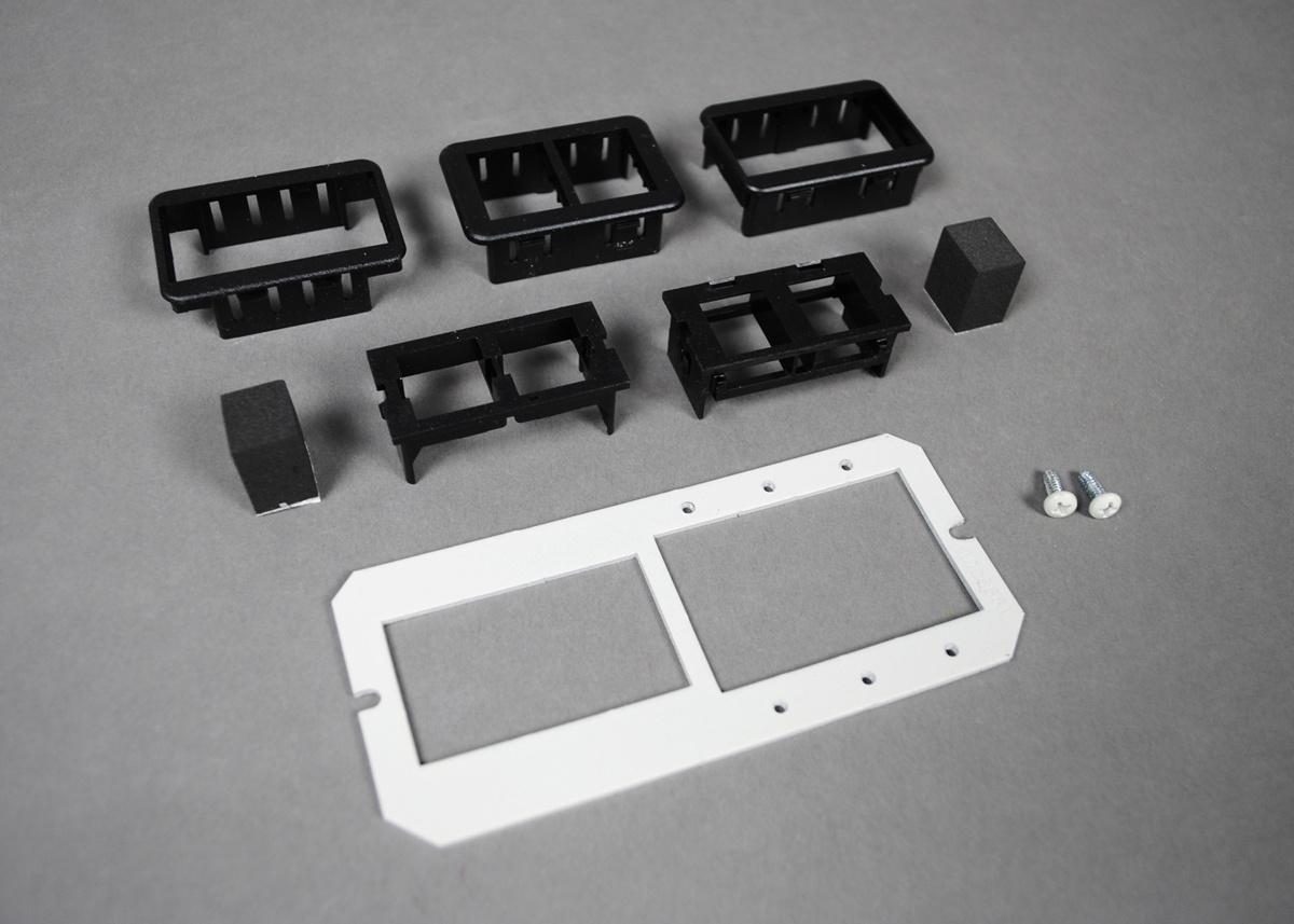 Wiremold® 6MAAP2A Unassembled Device Mounting Plate, 1-1/2 Gangs