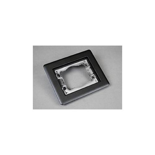 Wiremold® Omnibox™ 817TCAL-BK 1-Gang Carpet and Tile Flange, 6-1/16 in L, Aluminum