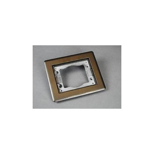 Wiremold® 817TCAL-BZ 1-Gang Combination Carpet and Tile Flange, 6-1/16 in L, Die Cast Aluminum