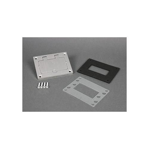 Wiremold® 880MP2 Modulink 880MP Multi-Service Non-Metallic Floor Box, Concrete, 100 cu-in Capacity, 1 to 3 Gangs, 12 Knockouts, 8-1/4 in L x 4-1/8 in W x 6-3/16 in H