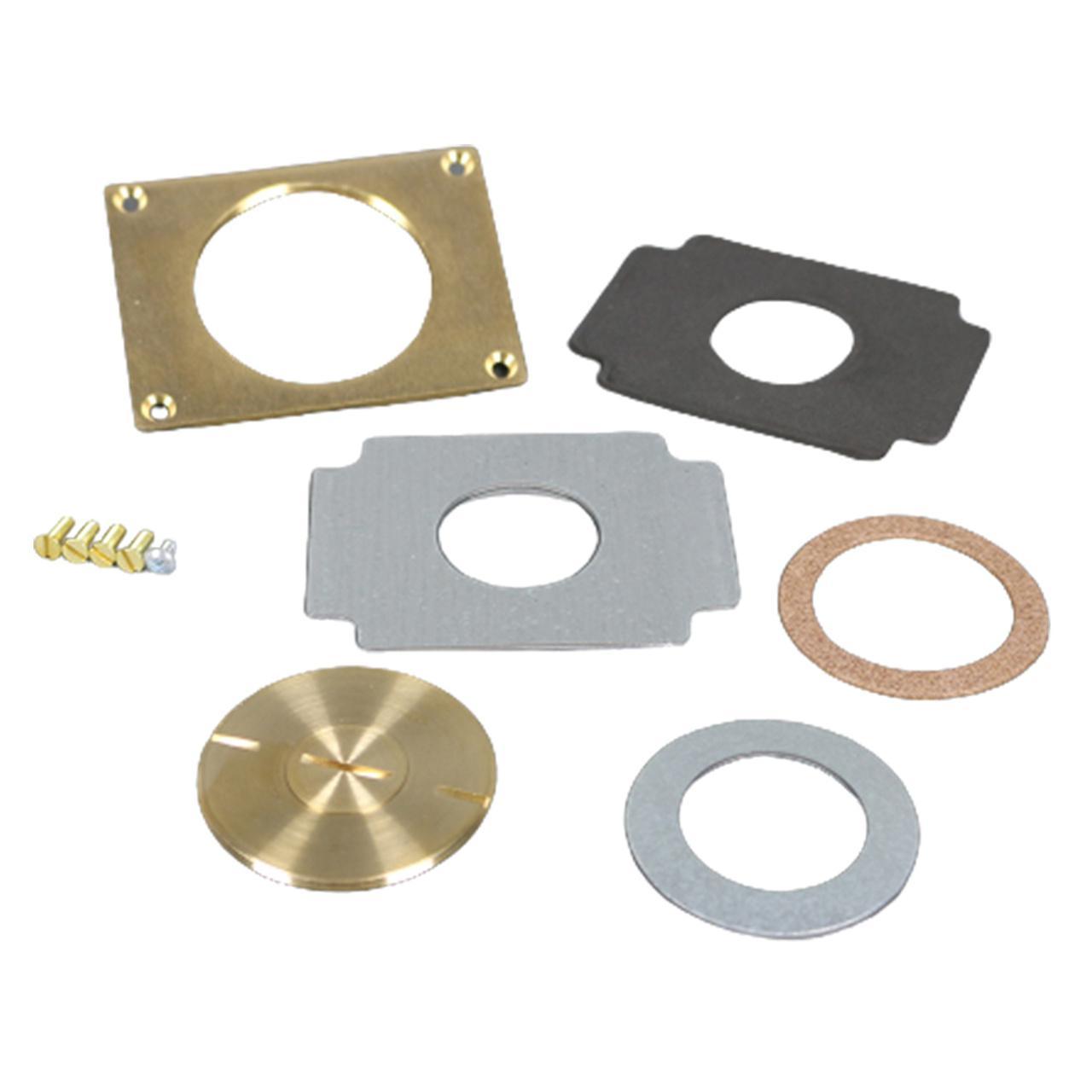 Wiremold® Omnibox™ 829CK-3/4 Assembled Communication Cover Plate, 4.31 in L x 3.29 in W x 3-1/8 in D, Brass