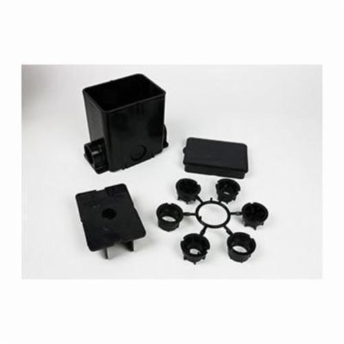 Wiremold® Modulink 880MP Modulink 880MP Fully Adjustable Multiple Service Non-Metallic Floor Box, 50 to 100 cu-in Capacity, 1 Gangs, 1 Knockouts, 6 in L x 4-1/8 in W x 5-1/2 in H