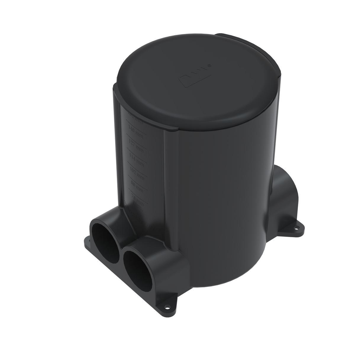 Wiremold® 881 Ratchet-Pro™ 881 Non-Metallic Floor Box, PVC, 1 Gang, 4 Knockouts