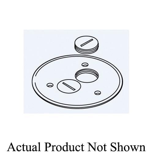 Wiremold® 895SPCAL Cover Plate With (2) Screw Plug Openings, Die Cast Aluminum